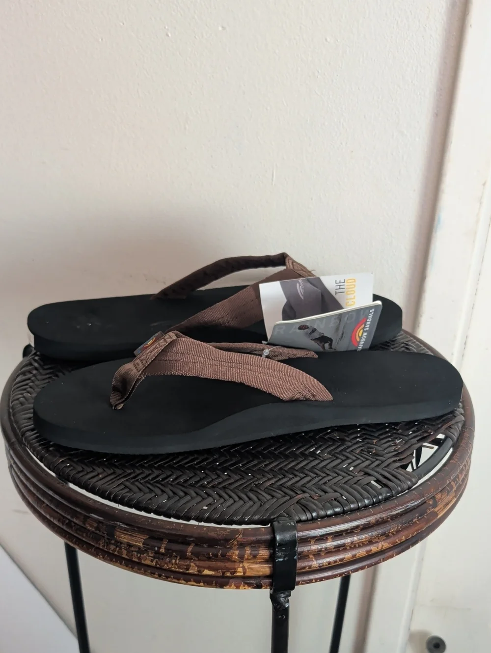 Rainbow Sandals Men's Cloud Sandals, Brown/Black, Men's XX-Large / 12-13.5 D
